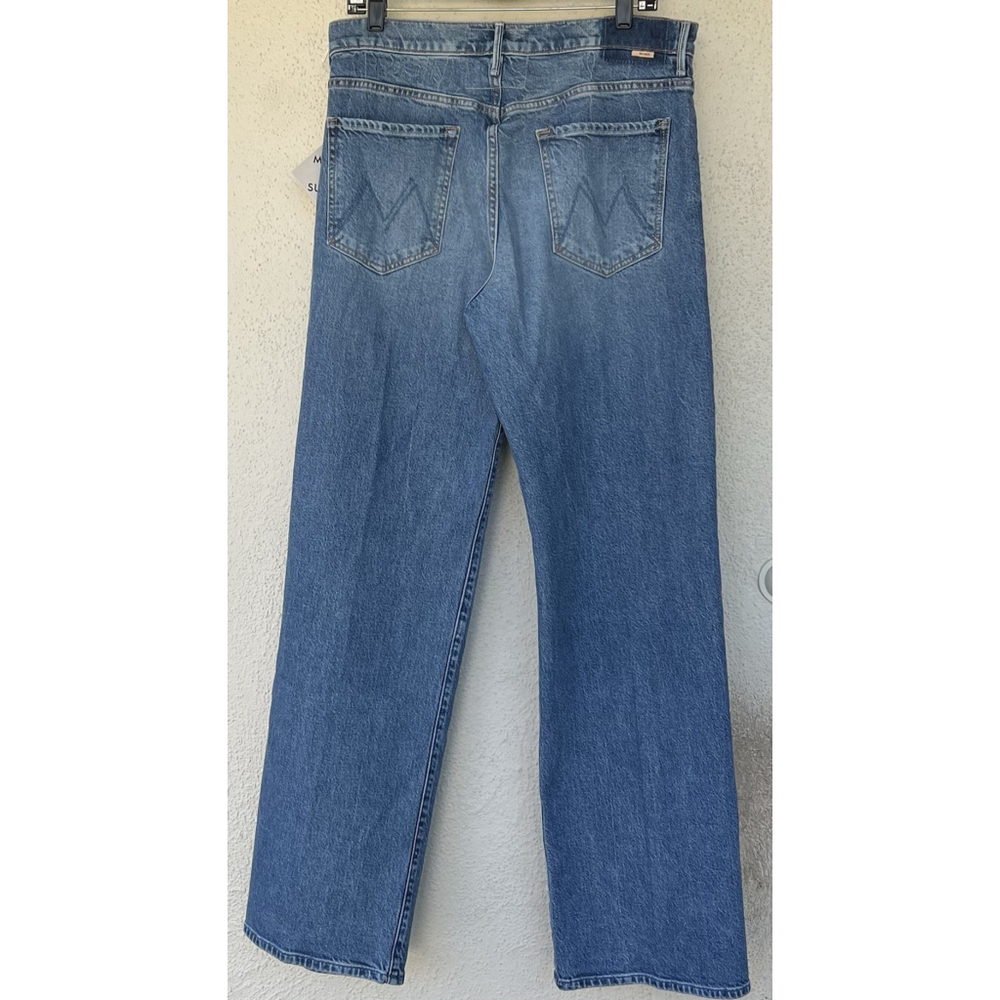 NWT Mother Jeans Mid Rise Tunnel Vision Sneak I’m A Winner Size 32 Straight Leg - Picture 9 of 14